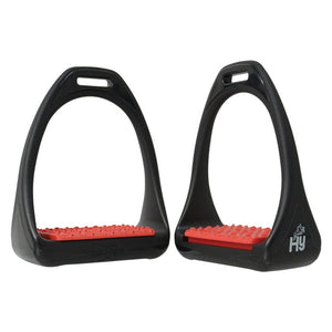 Hyjump compositi reflex stirrups with coloured treads - 