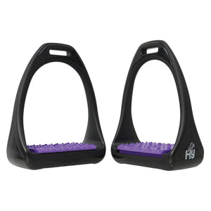 Hyjump compositi reflex stirrups with coloured treads - 