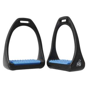 Hyjump compositi reflex stirrups with coloured treads - 