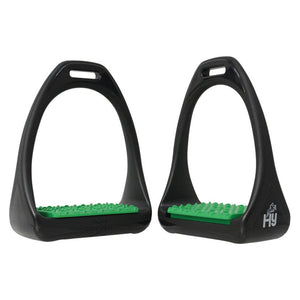 Hyjump compositi reflex stirrups with coloured treads - 