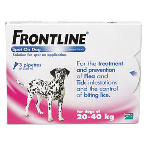 Frontline spot on dog