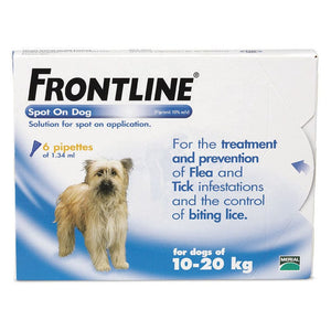 Frontline spot on dog