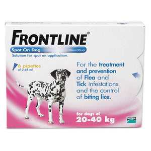 Frontline spot on dog