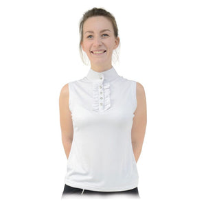 Hyfashion katherine ruffle sleeveless show shirt