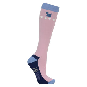 Hy equestrian isabella dog print socks (pack of 3)