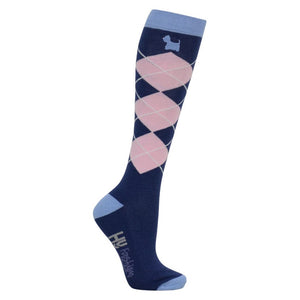 Hy equestrian isabella dog print socks (pack of 3)