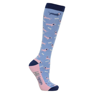 Hy equestrian isabella dog print socks (pack of 3)