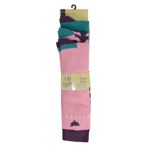 Hy Equestrian Farm Yard Socks (Pack Of 3)