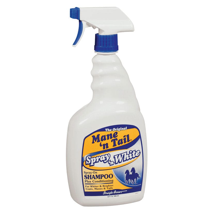 Straight arrow mane ’n tail spray ’n white