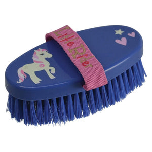 Little unicorn body brush by little rider - navy/pink - 13.9