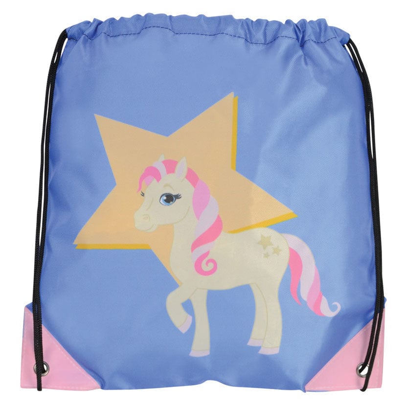 Little rider star in show drawstring bag