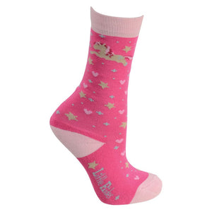 Little rider little show pony socks (pack of 3) - cameo pink