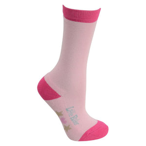 Little rider little show pony socks (pack of 3) - cameo pink