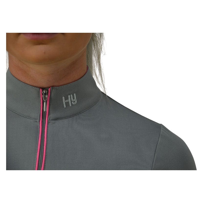 Hyfashion mizs passion sports shirt - grey/lilac pink - 9-10