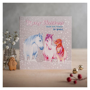 Deckled edge christmas card