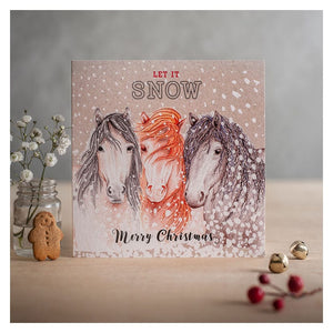 Deckled edge christmas card