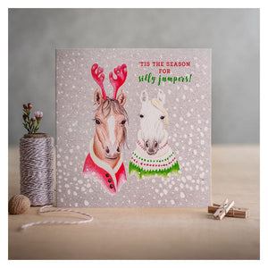 Deckled edge christmas card