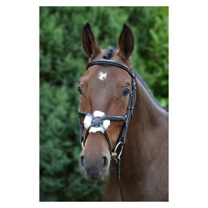 Hy equestrian mexican bridle with rubber grip reins