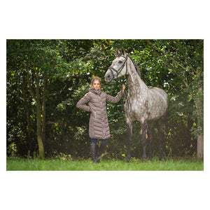 Coldstream kimmerston long quilted coat - forest green - x 