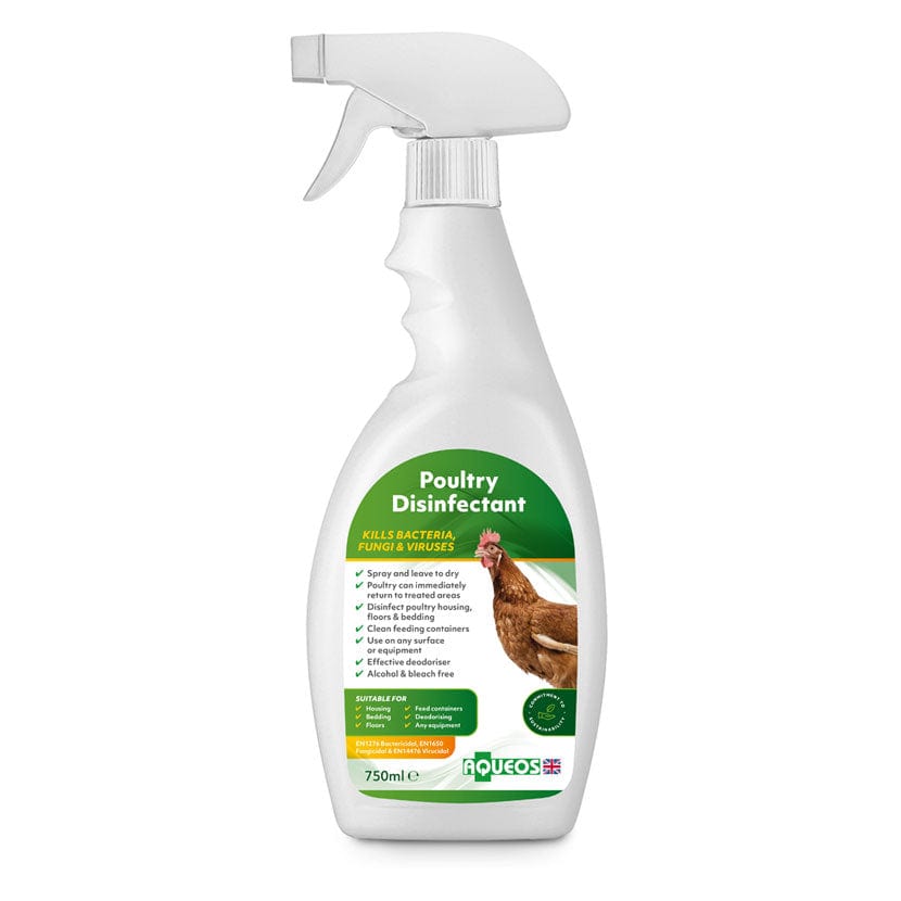 Aqueos poultry disinfectant spray