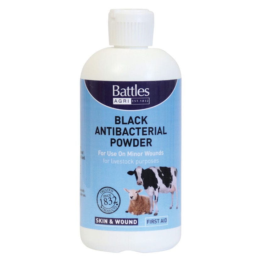 Battles black antibacterial powder