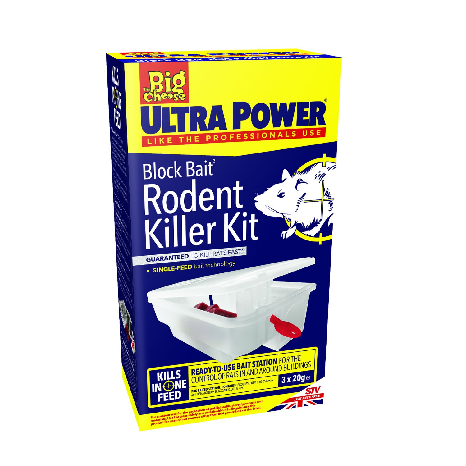 The Big Cheese Ultra Power Block Bait Rodent Killer Kit