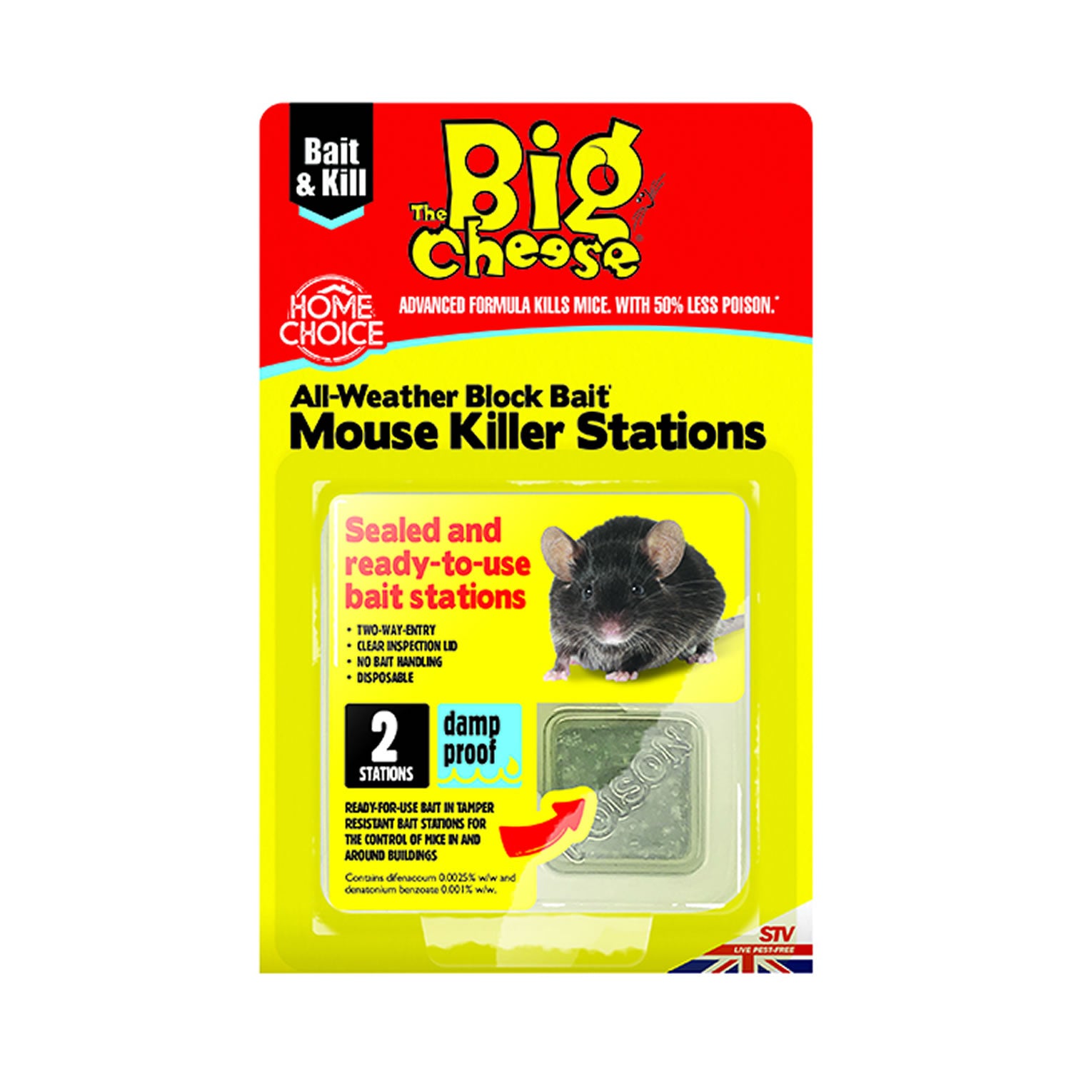 The Big Cheese All-Weather Block Bait Mouse Killer Station