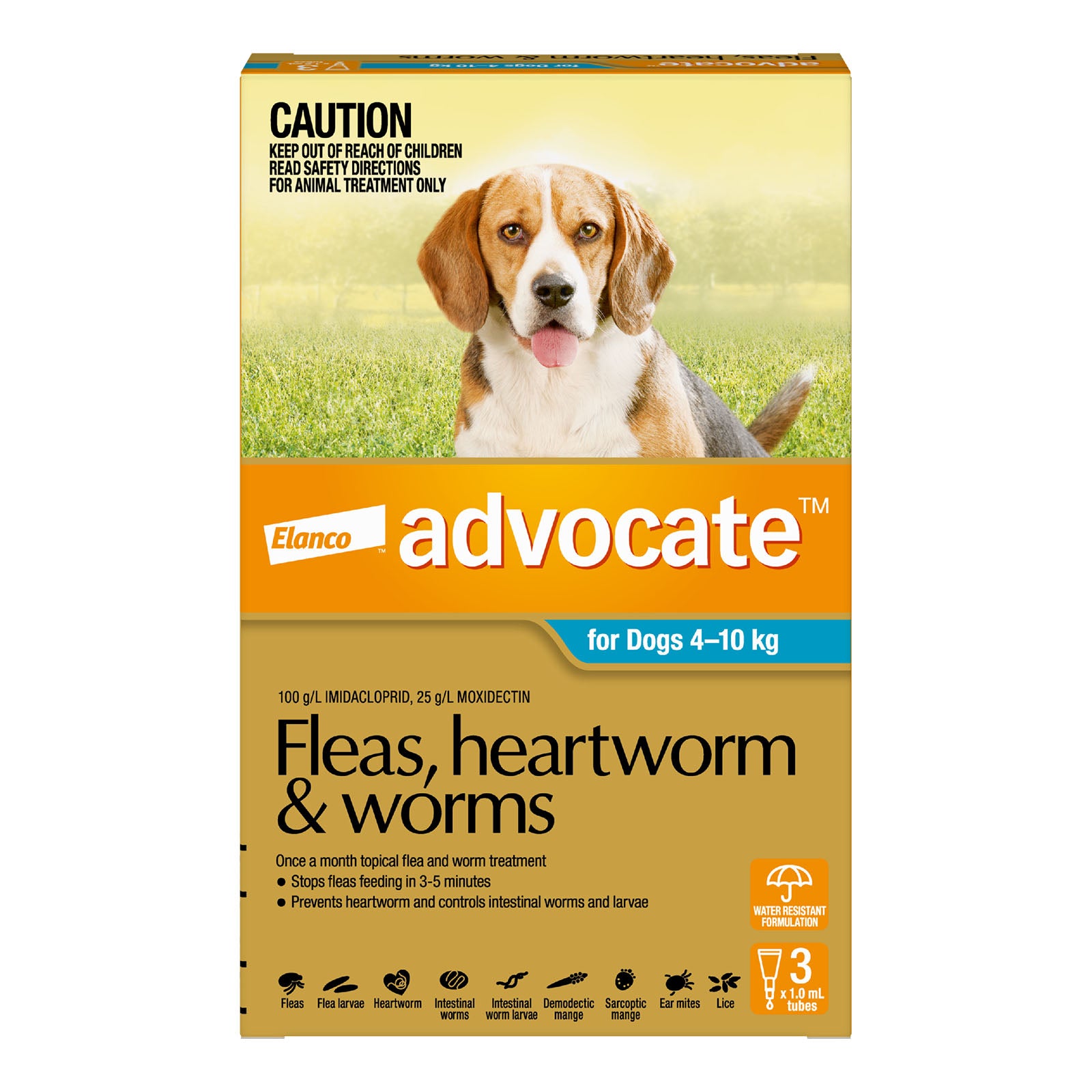 Advocate Spot-On Solution 100 mg for Medium Dogs (4 - 10 kg)