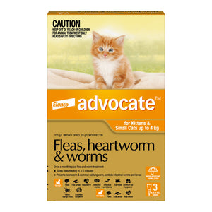 Advocate Spot-On Solution 40 mg for Small Cats (0 - 4 kg)