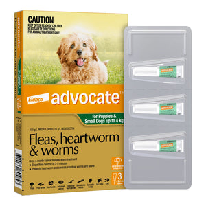 Advocate Spot-On Solution 40 mg for Small Dogs (0 - 4 kg)