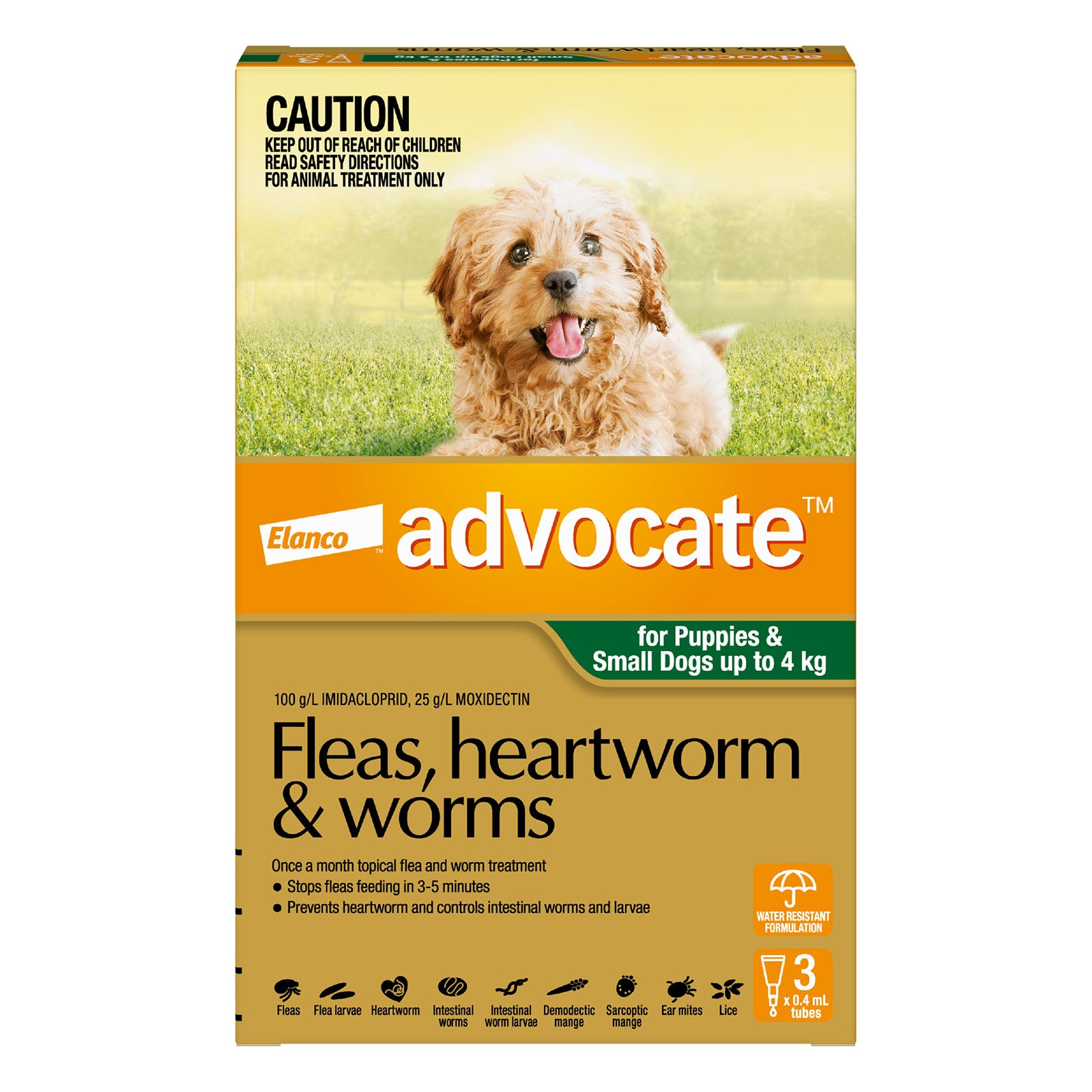 Advocate Spot-On Solution 40 mg for Small Dogs (0 - 4 kg)