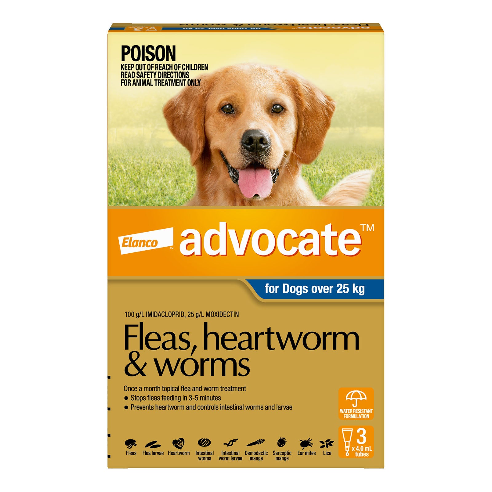 Advocate Spot-On Solution 400 mg for Extra Large Dogs (25 - 40 kg)