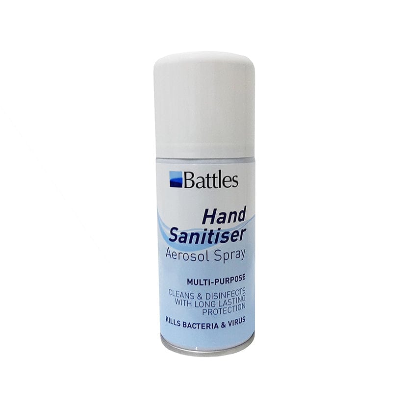 Battles hand sanitiser aerosol spray