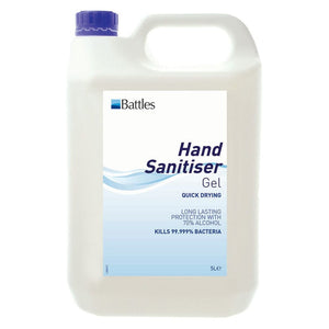 Battles hand sanitiser gel