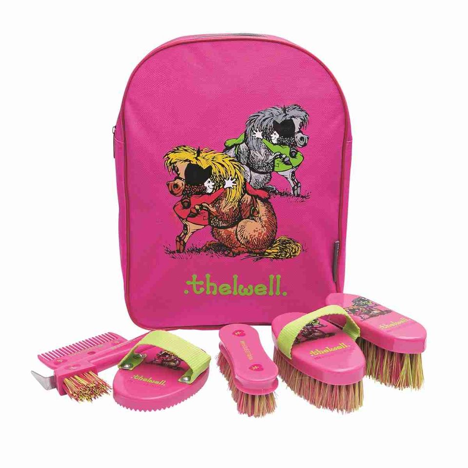 Hy Equestrian Thelwell Collection Hugs Complete Grooming Kit Rucksack